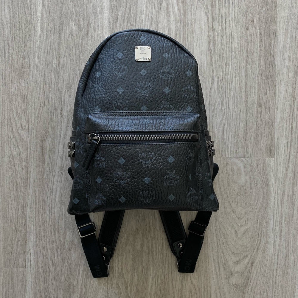 MCM “Stark” Small Side-Studded Backpack